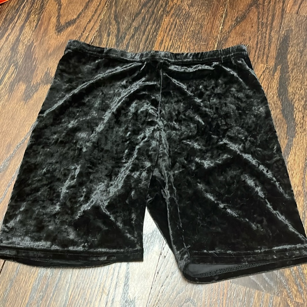 Felt biker shorts